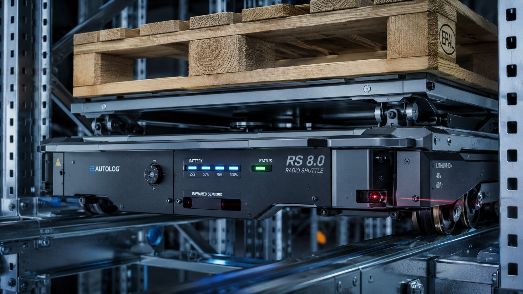 sistem shuttle rack untuk gudang modern